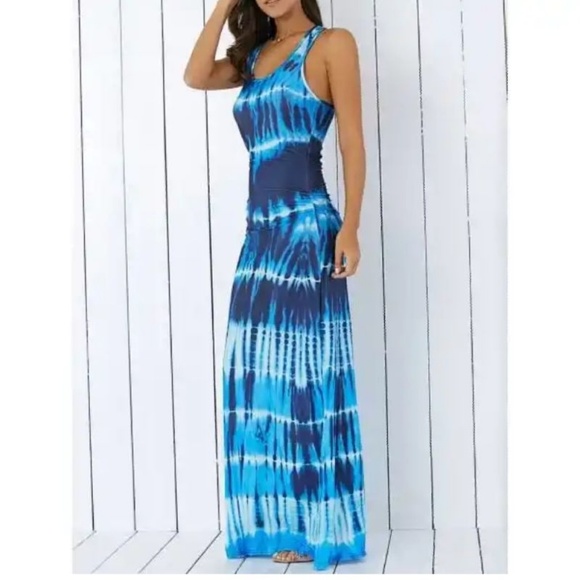 other Dresses & Skirts - LAST ONE. GORGEOUS Tie-Die Racerback Maxi Dress